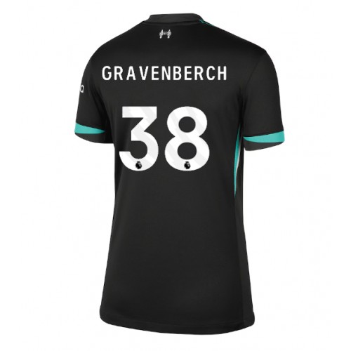 Dámy Fotbalový dres Liverpool Ryan Gravenberch #38 2024-25 Venkovní Krátký Rukáv